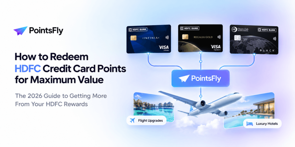 How to redeem HDFC credit card points for maximum value: Infinia, Regalia Gold and Diners Club Black cards linked through PointsFly to flights and luxury hotels