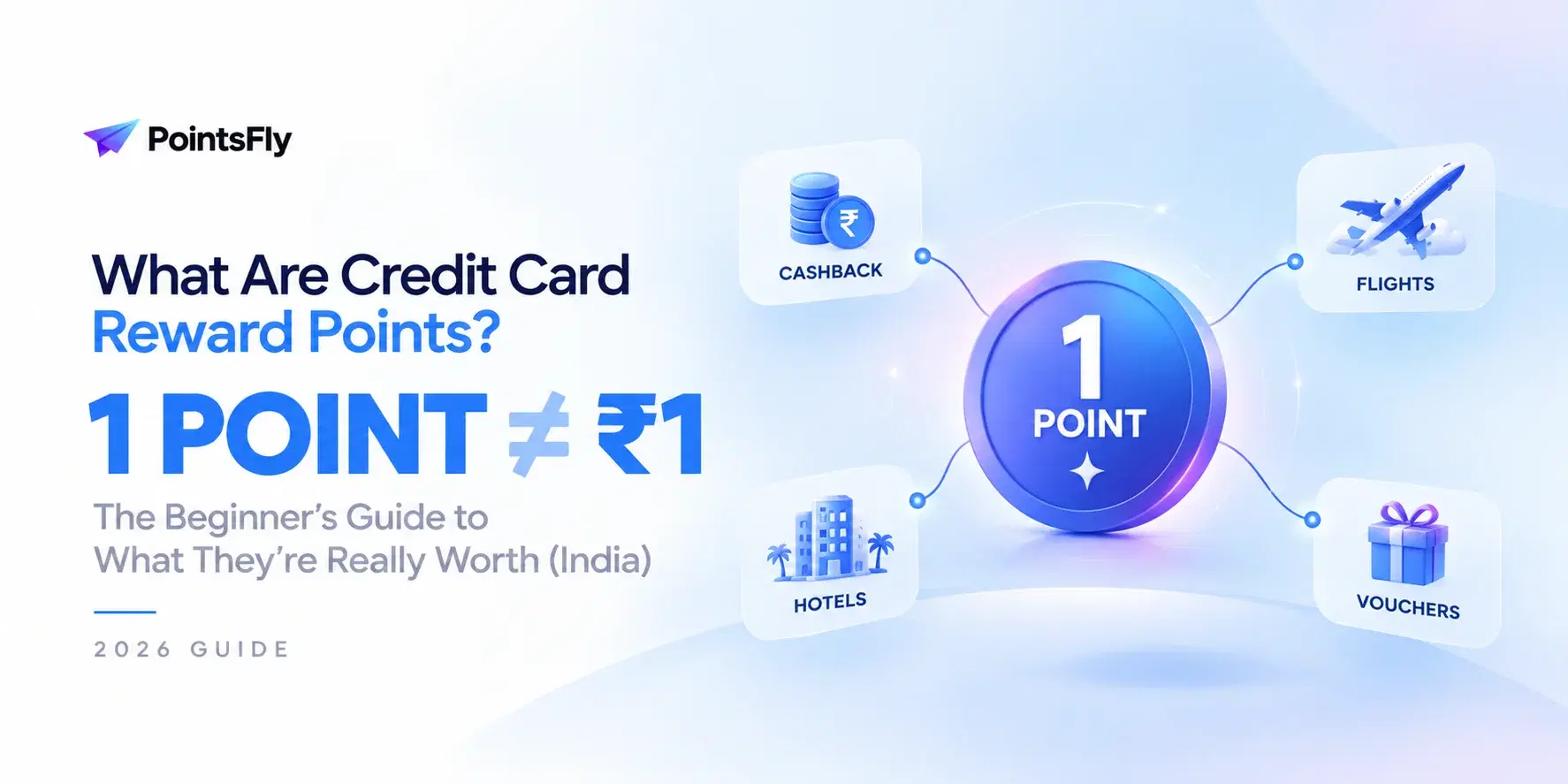 What are credit card reward points? 1 point is not equal to ₹1 — PointsFly beginner's guide (India)